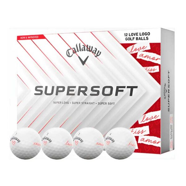 Bajo Par PELOTAS CALLAWAY SUPERSOFT LOVE / DOCENA PELOTAS CALLAWAY SUPERSOFT LOVE / DOCENA